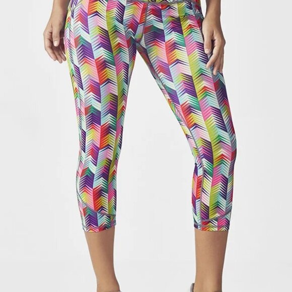 Fabletics Women's Lima Capri Multi Color Pants Size S - Picture 1 of 10